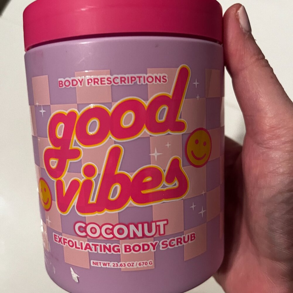 Exfoliating Body Scrub (Coconut Scent /‎ good vibes / Body Prescriptions (new)